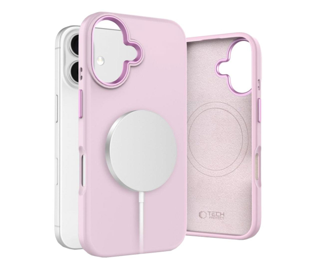 Tech-Protect Silicone Pure Magsafe do iPhone 16 pink pearl - 1296678 - zdjęcie